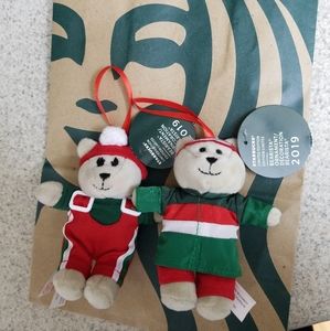 Starbucks 2019 Bearista Bears Boy Girl Christmas